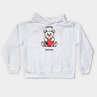 I love you beary much Kids Hoodie